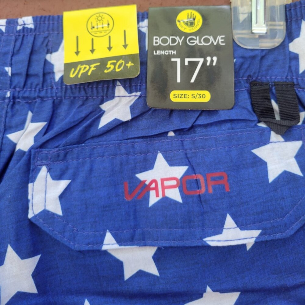 Men's Americana Swim Shorts - Made by Body Glove - NWT - Size S - Picture 7 of 8